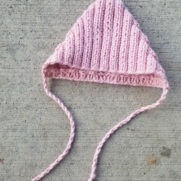 Daylily Pink Baby Pixie Bonnet Hat - Picture 8 of 12
